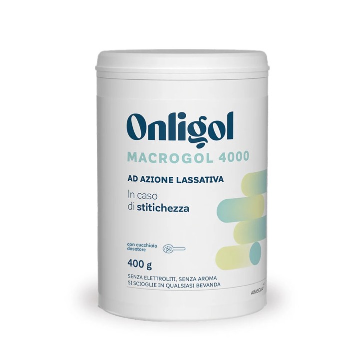 Onligol Macrogol 4000 Lassativo in Polvere Senza Aroma per Stitichezza 400g - Onligol