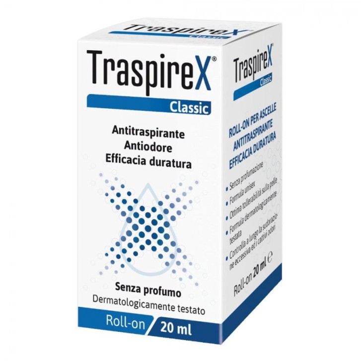 Traspirex Classic Roll On Antitraspirante Senza Profumo 20ml - Consulteam