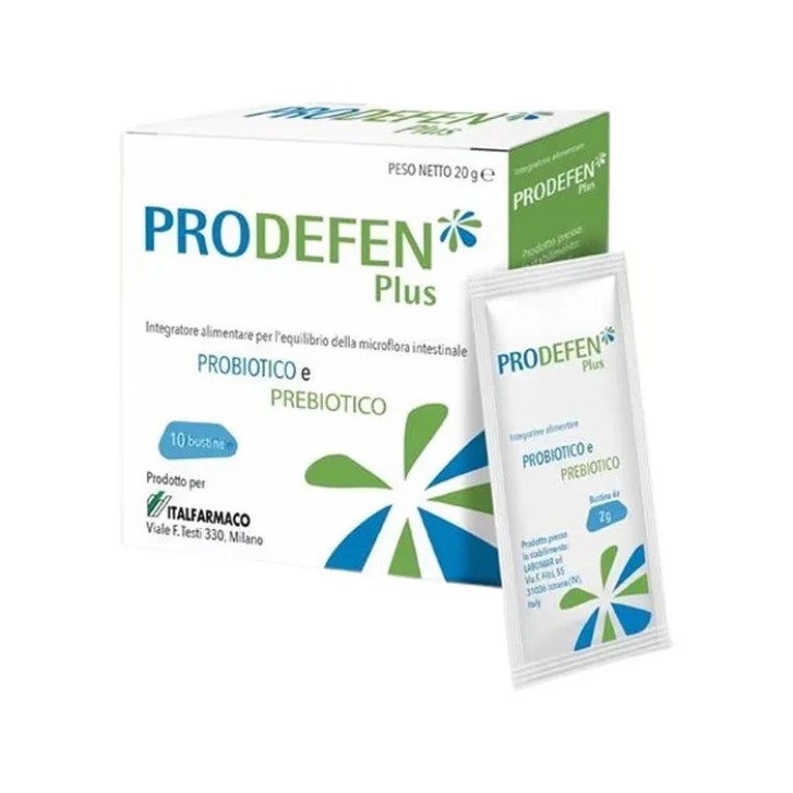 Prodefen D Plus Integratore Probiotico Supporto Immunitario 10 Bustine - ITALFARMACO Prodefen D Plus Integratore Probiotico Supporto Immunitario 10 Bustine - ITALFARMACO