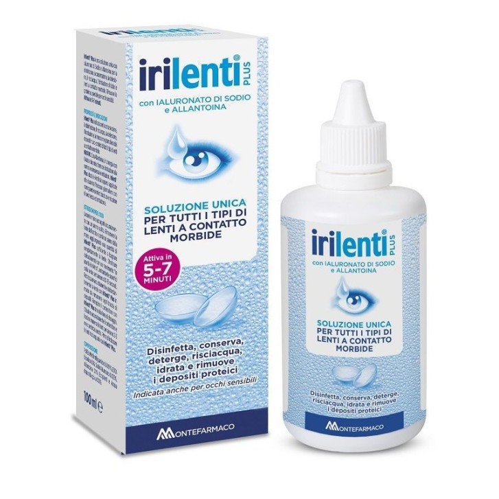 Irilenti Plus Soluzione Lenti a Contatto Morbide Disinfezione Idratazione 100ml - Montefarmaco
