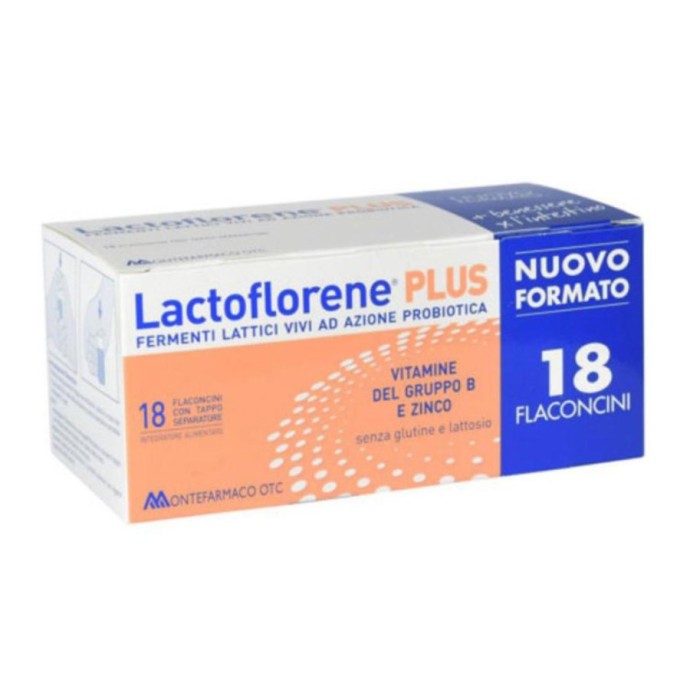 Lactoflorene Plus Integratore Fermenti Lattici Vitamine B 18 Flaconcini - Lactoflorene