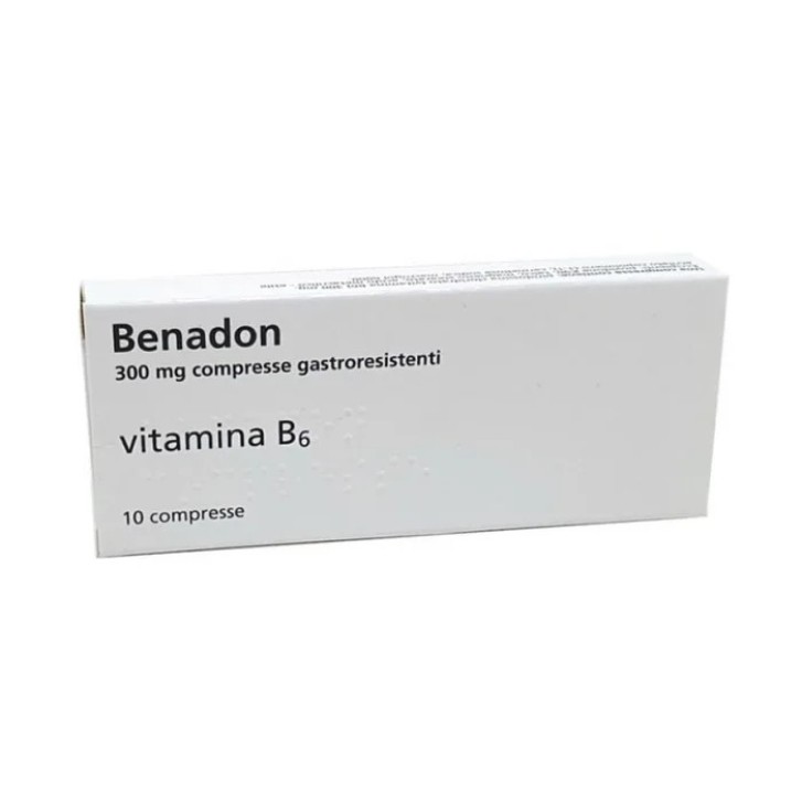 Benadon 300 Mg Vitamina B6 лечение 10 Compresse Gastroresistenti - Benadon