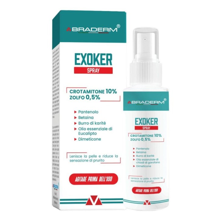 Exoker Spray Coadiuvante Parassitosi Cutanee 100ml - BRADERM