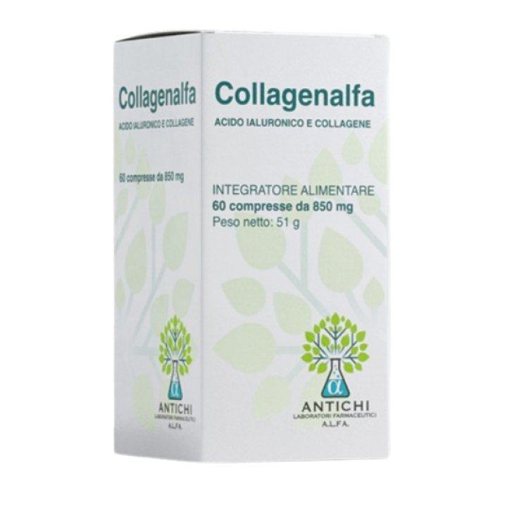 Collagenalfa 60 Compresse Integratore Alimentare per Articolazioni e Pelle - Antichi Laboratori Farm