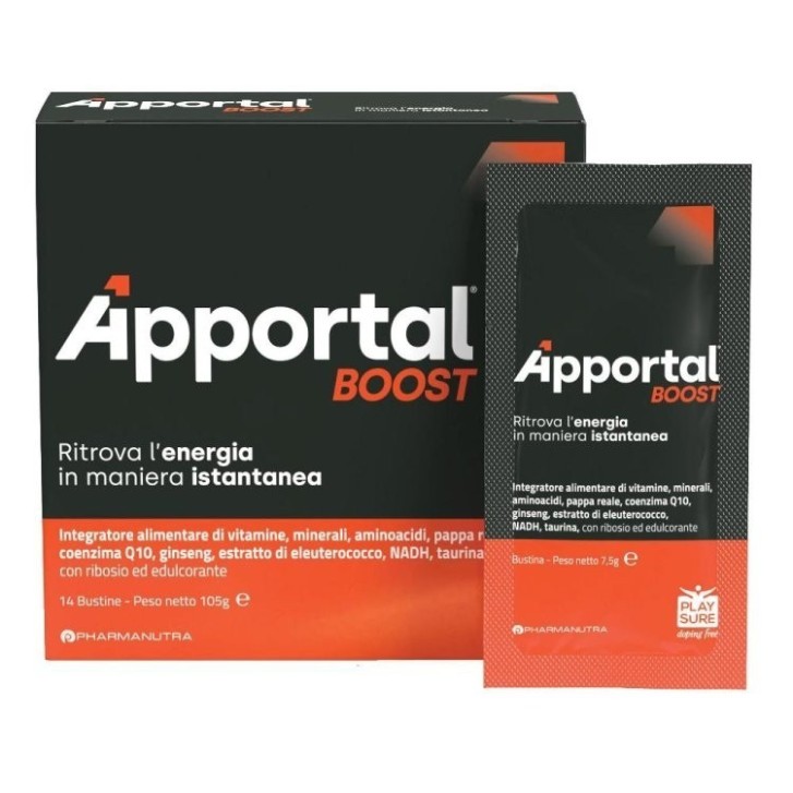 Apportal Boost Integratore Vitamine e Minerali 14 Bustine - PharmaNutra