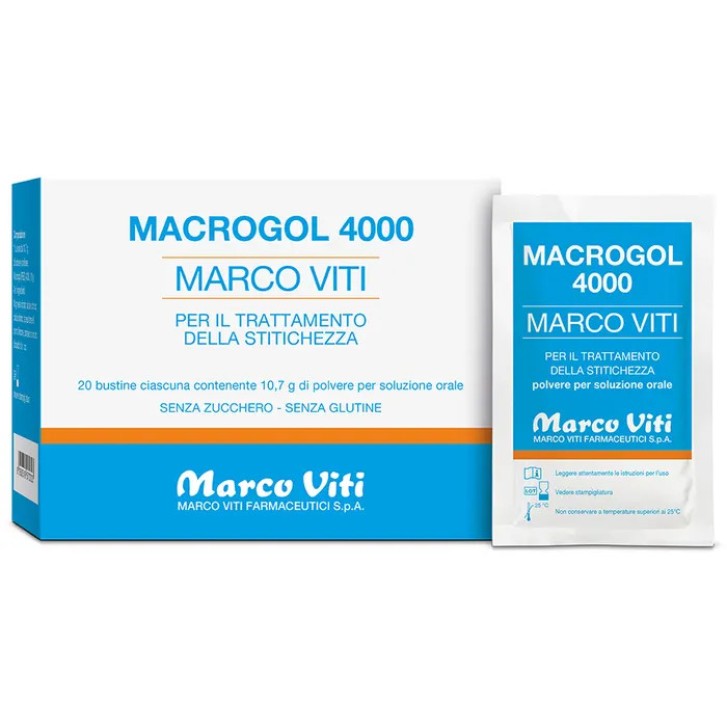 Macrogol 4000 Trattamento Stipsi 20 Bustine da 10,7 g - ZETA FARMACEUTICI Macrogol 4000 Trattamento Stipsi 20 Bustine da 10,7 g - ZETA FARMACEUTICI