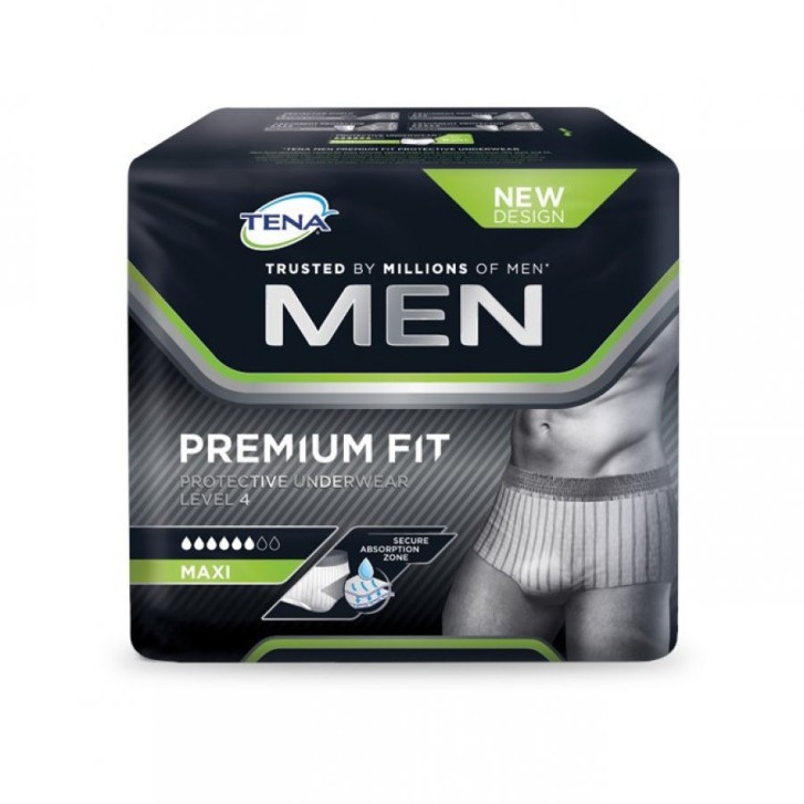 Tena Men Premium Fit Livello 4 Taglia L Mutandina Assorbente - 8 Pezzi