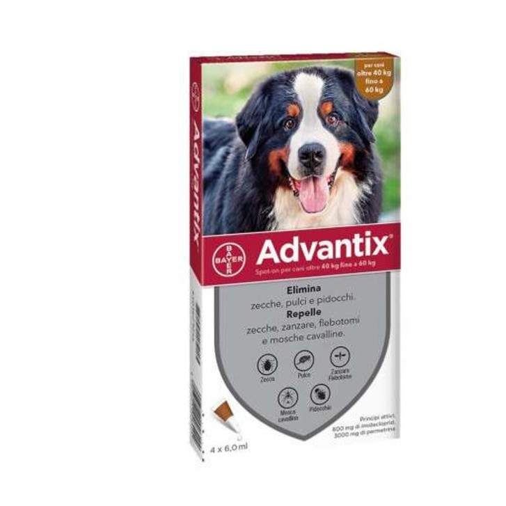 Advantix Spot-On Antiparassitario per Cani 40-60 kg - Advantix Advantix Spot-On Antiparassitario per Cani 40-60 kg - Advantix