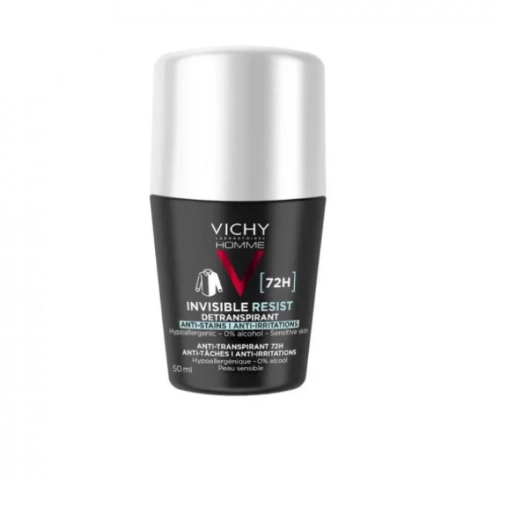 Deodorante Roll-On 72H Invisible 50ml - Vichy