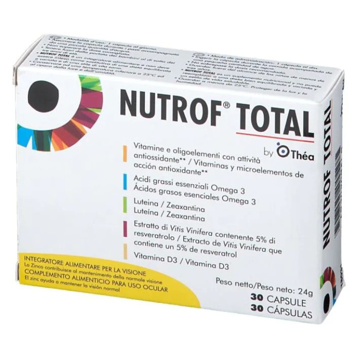 Nutrof Total Integratore Vista con Omega 3 e Antiossidanti 30 Capsule - LAB.THEA