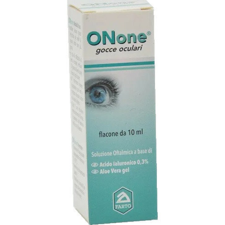 Onone Gocce Oculari Idratanti con Acido Ialuronico e Aloe Vera 10ml - Nuova Farmajon