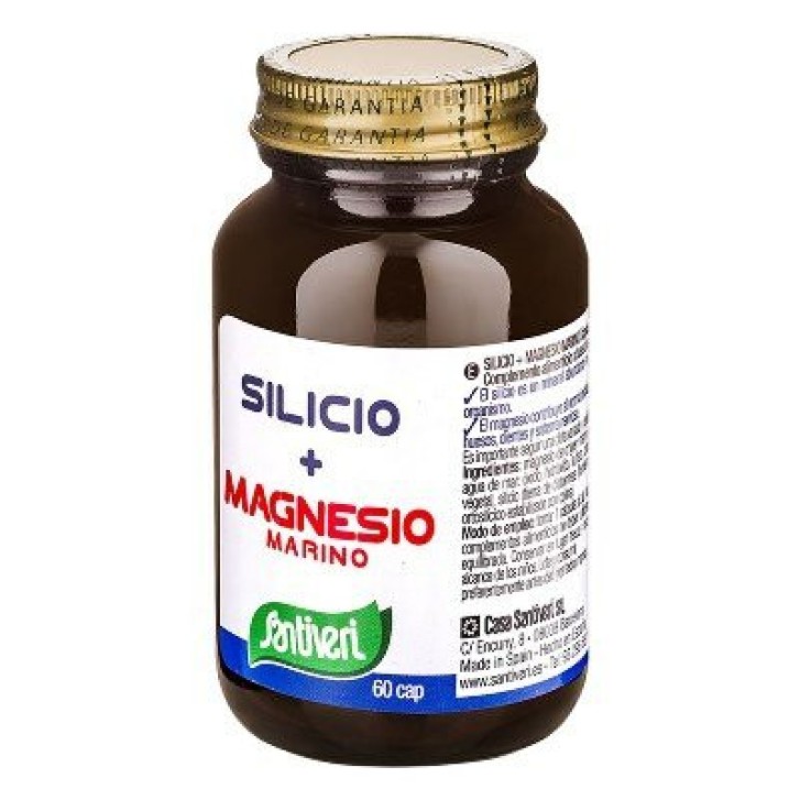 Silicio Magnesio Marino Integratore per Muscoli e Ossa 60 Capsule - Santiveri