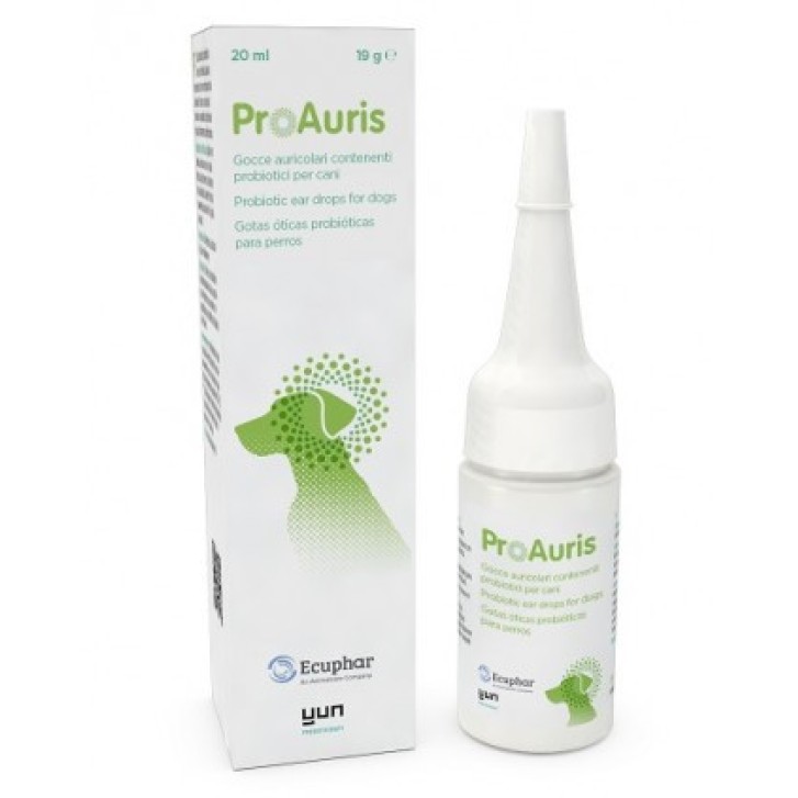 Proauris Gocce Auricolari Probiotiche per Cani Microbiota Auricolare 20ml - Ecuphar