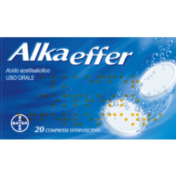 Alkaeffer Compresse Effervescenti per Febbre e Dolore 20 Compresse - Alkaeffer