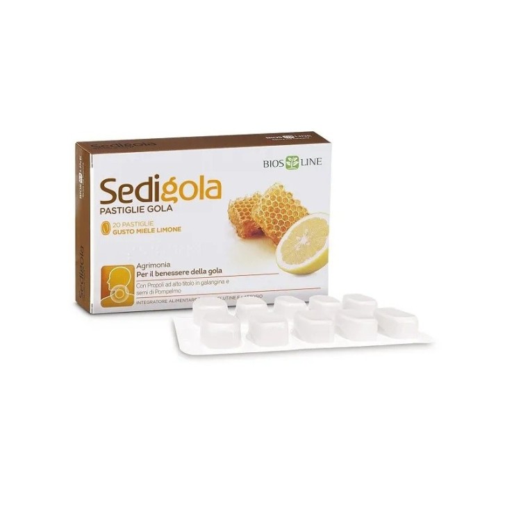 Apix Sedigola Miele e Limone Benessere Gola 20 Pastiglie - Sedigola