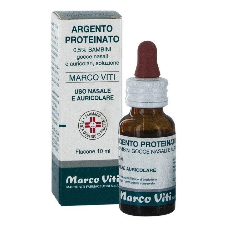 Argento Proteinato Gocce Nasali e Auricolari 10ml - Marco Viti