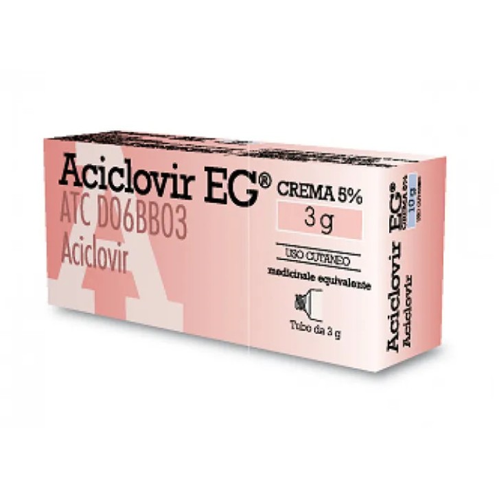 Aciclovir EG 5% Crema Dermatologica 3g - EG SPA