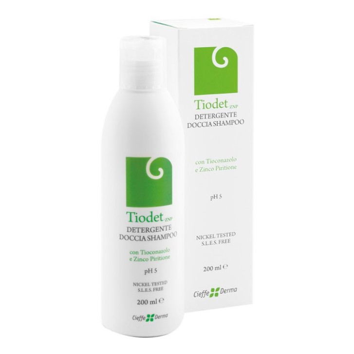 Tiodet ZNP Detergente Doccia Shampoo Antimicotico Pelli Sensibili 200ml - CIEFFE DERMA