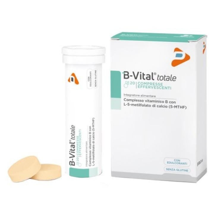 B-Vital Totale Integratore Vitamine B Folato 20 Compresse Effervescenti - B-VITAL TOTALE B-Vital Totale Integratore Vitamine B Folato 20 Compresse Effervescenti - B-VITAL TOTALE