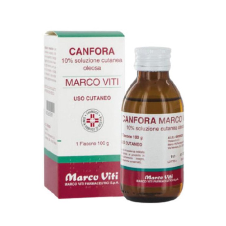 Canfora 10% Marco Viti Soluzione Cutanea Oleosa 100ml - Marco Viti