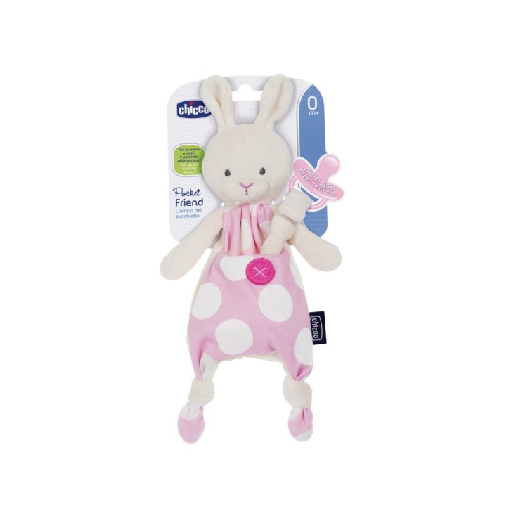 Chicco Pocket Friend Rosa Porta Succhietto 0m+ - Chicco