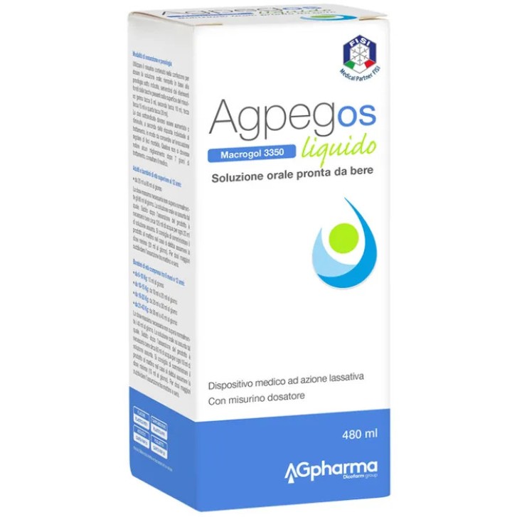 Agpeg OS Macrogol 3350 Liquido per Stipsi 480ml - AG PHARMA