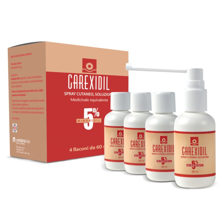 Carexidil 5% Spray Cutaneo, Soluzione - Difa Cooper