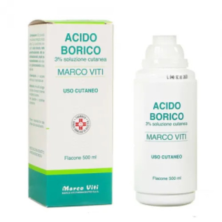 Acido Borico Marco Viti 3% Soluzione Cutanea 500ml - Marco Viti