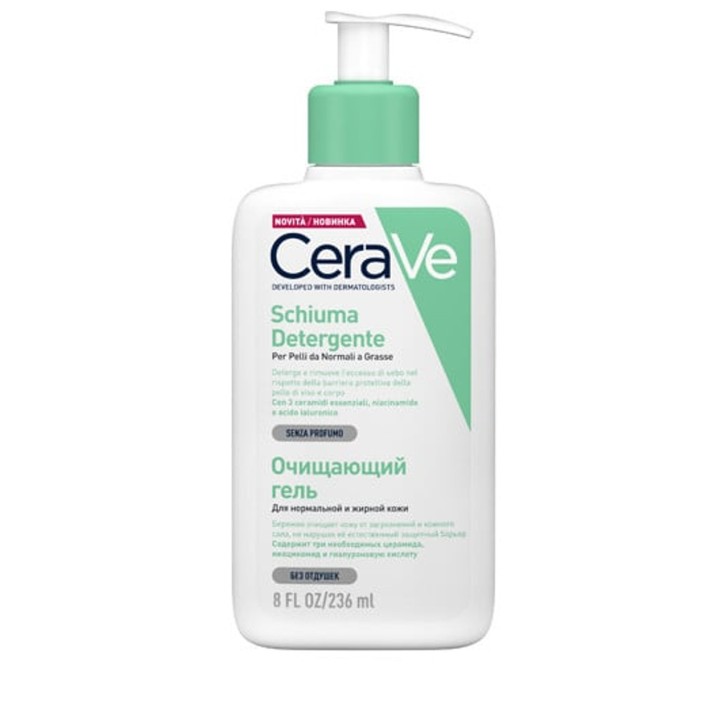 Schiuma Detergente Viso e Corpo Pelle Grassa 88ml - CeraVe