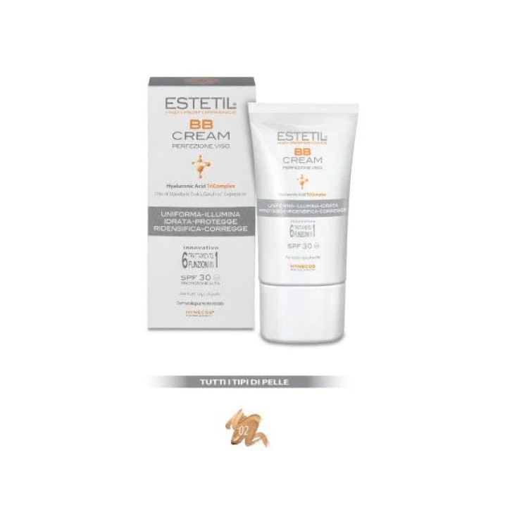 BB Cream Perfezione Viso SPF 30 Tonalità 02 30ml - Estetil
