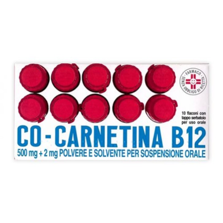 CoCarnitin B12 Polvere e Solvente per Sospensione Orale 10 Flaconcini - COCARNETINA