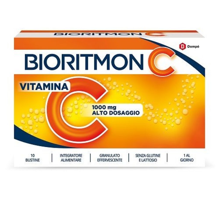Vitamina C 1000mg Bioritmon Integratore 10 Bustine - Bioritmon