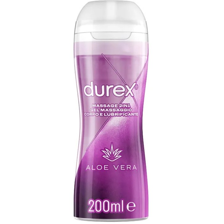 Durex Massage 2 In 1 Aloe Vera Gel Lubrificante 200ml - Durex