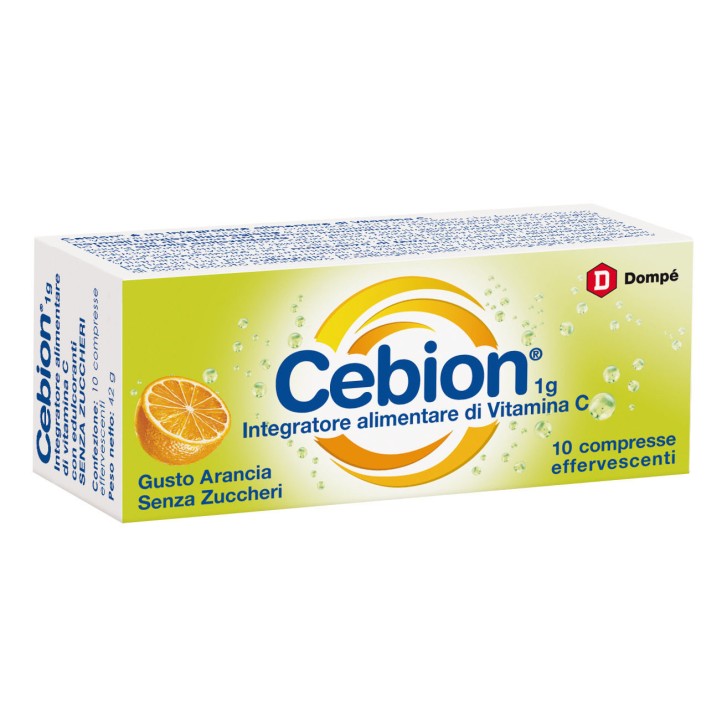 Vitamina C Cebion Senza Zucchero 10 Compresse Effervescenti - Cebion