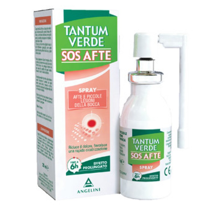 Tantum Verde SOS Spray per Afte Dispositivo Medico 20ml Adulti Bambini - TANTUM Tantum Verde SOS Spray per Afte Dispositivo Medico 20ml Adulti Bambini - TANTUM