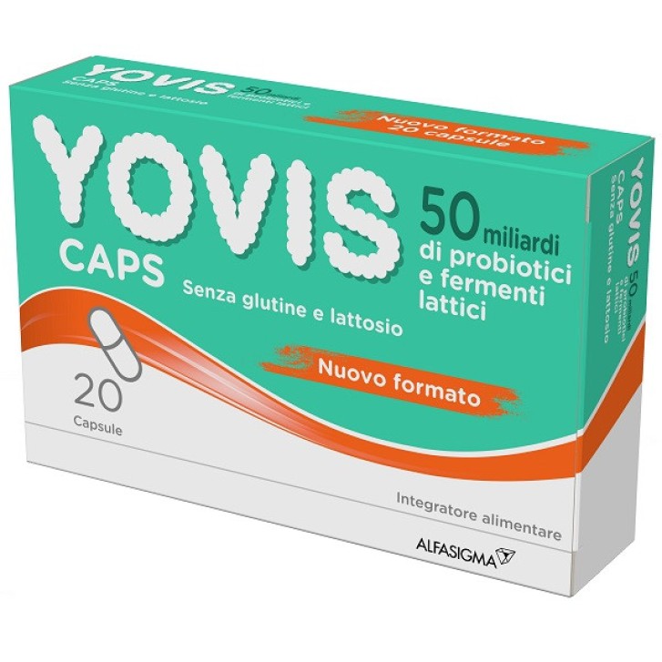Yovis Caps Integratore Probiotici Fermenti Lattici Senza Glutine 20 Capsule - YOVIS