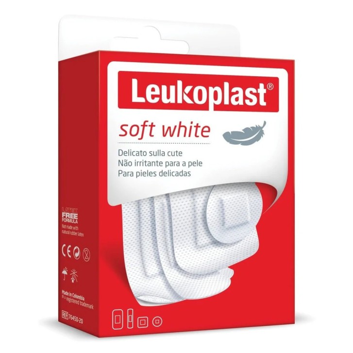Cerotti Assortiti Leukoplast Soft White - Leukoplast