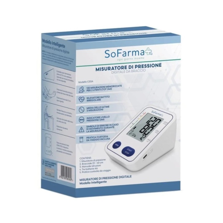 Sfigmo Misuratore di Pressione Digitale da Braccio - Sofarmapiù