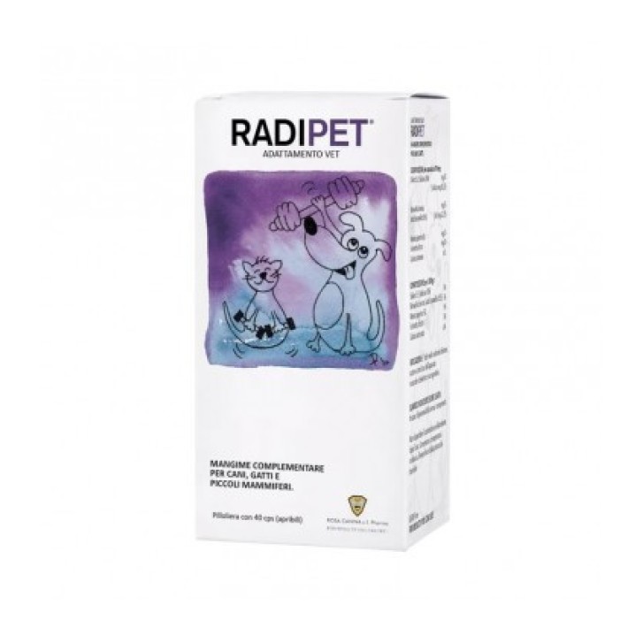 Radipet Parafarmaco per Cani e Gatti 40 Capsule 700mg - Rosa Canina C.L. Pet Formulas