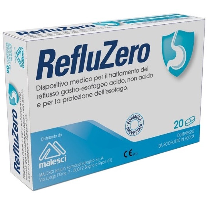 Refluzero Compresse Dispositivo Medico Reflusso Gastroesofageo 20 Unità - Refluzero