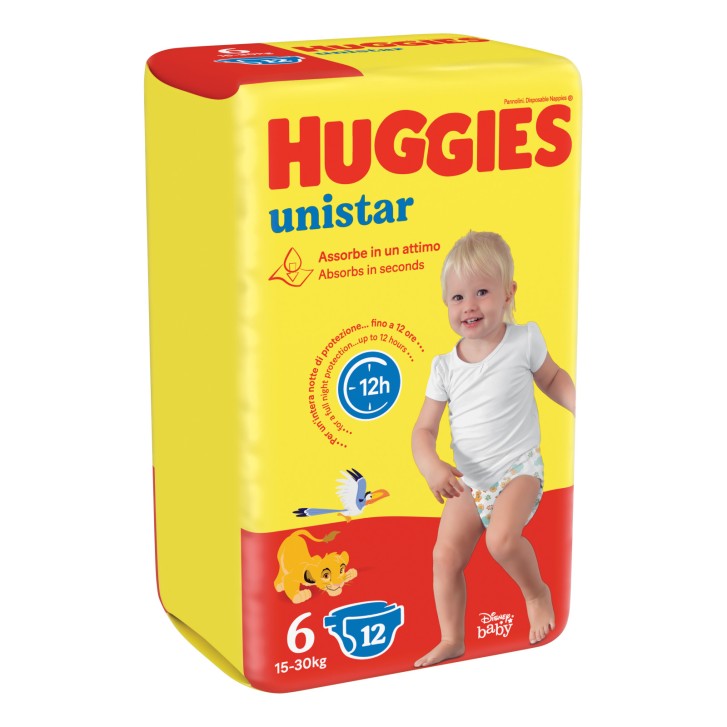 Huggies Unistar Base 6 Pannolini 6 Confezioni da 12 Pezzi - Huggies