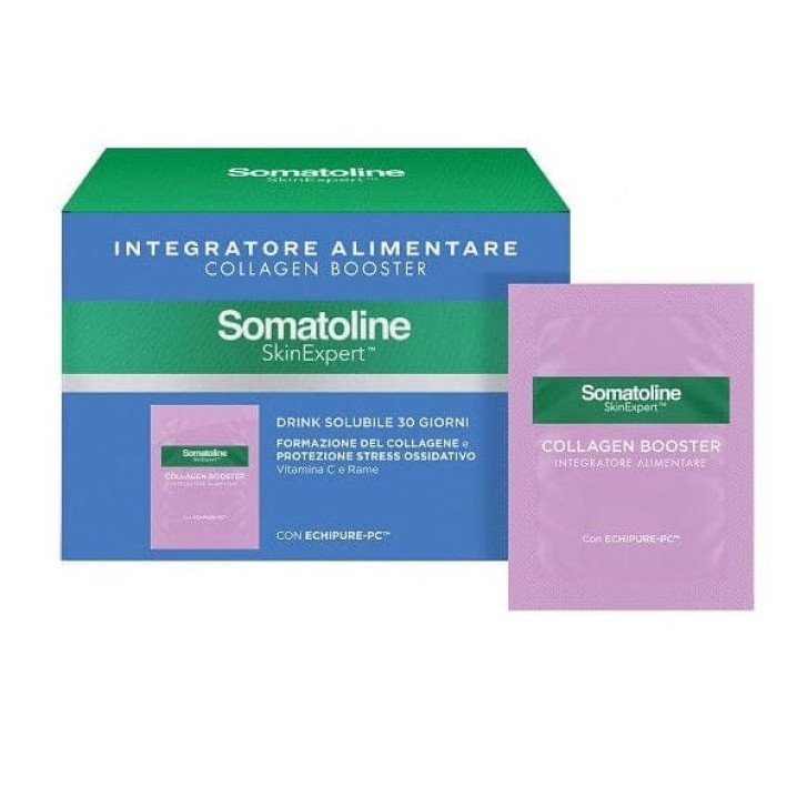 Collagen Booster Integratore Alimentare Mela Verde 30 Buste - Somatoline