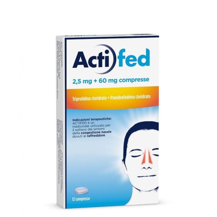 Actifed 2,5mg + 60mg Compresse, 12 Compresse - Acti