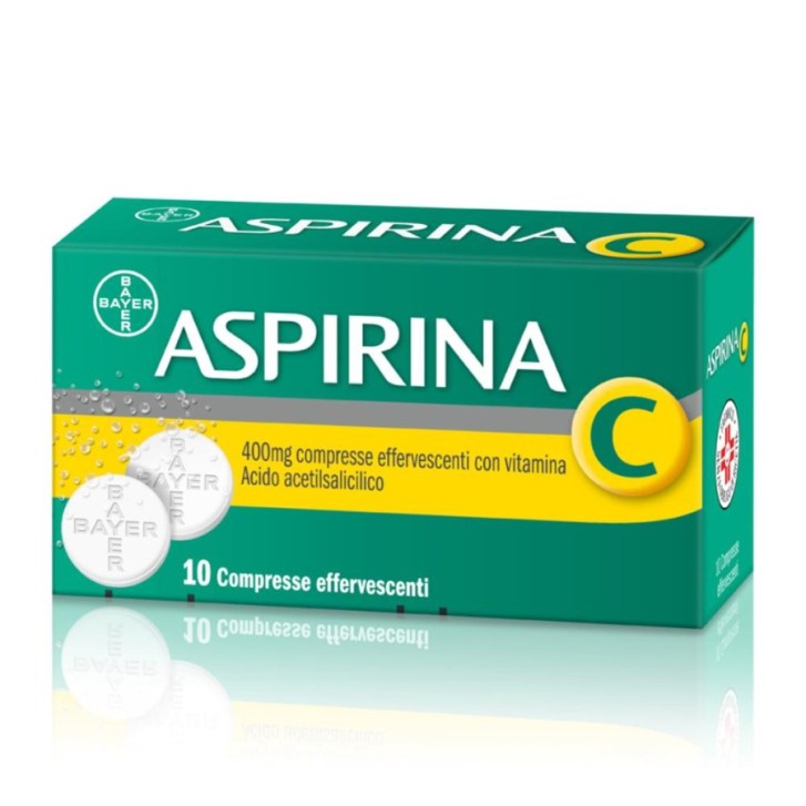 Aspirina C Medicinale per Raffreddore e Influenza 10 Compresse Effervescenti - Aspirina