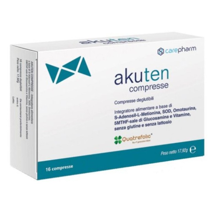 Akuten Pro Integratore per Sistema Nervoso 30 Compresse Masticabili - Carepharm