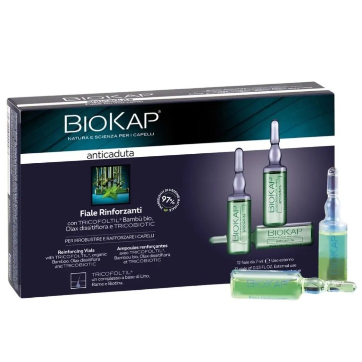 Anticaduta Rinforzante Tricobiotic 12 Fiale da 7 ml - Biokap