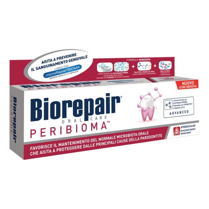 Biorepair Peribioma Dentifricio Prevenzione Sanguinamento Gengivale Senza Fluoro 75ml - Biorepair Biorepair Peribioma Dentifricio Prevenzione Sanguinamento Gengivale Senza Fluoro 75ml - Biorepair