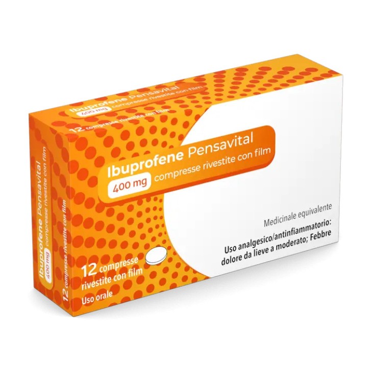 Ibuprofene Pensa 400mg 12 Compresse Rivestite con Film - Pensa Pharma