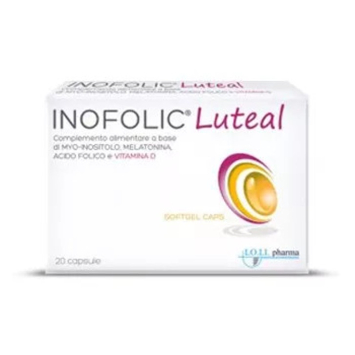 Inofolic Luteal Integratore per Gravidanza 20 Capsule Molli - Lo Li Pharma