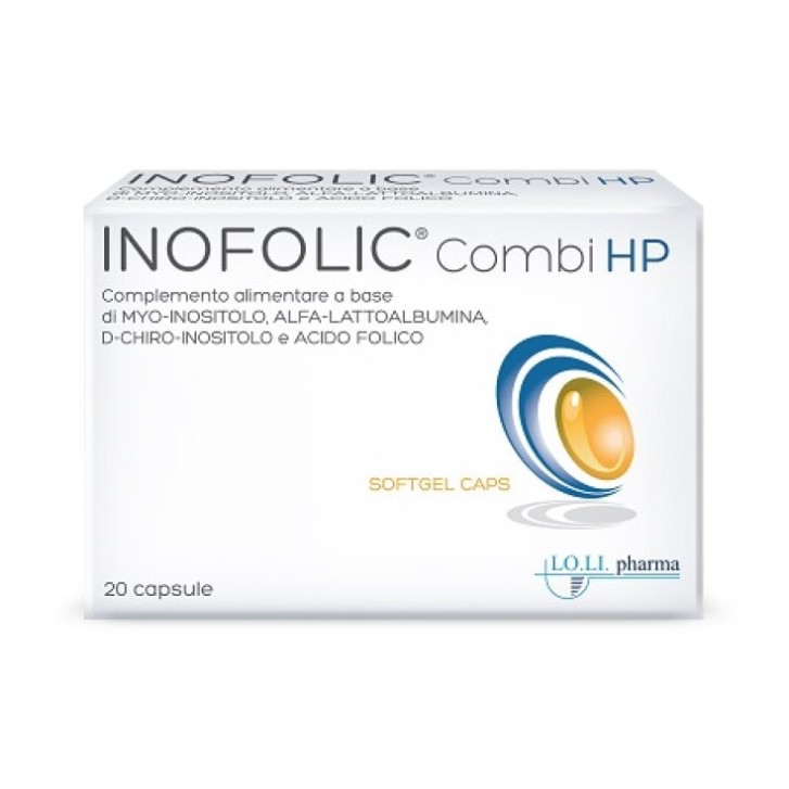 Inofolic Combi HP Integratore con Myo-Inositolo 20 Capsule - Lo.Li.Pharma Inofolic Combi HP Integratore con Myo-Inositolo 20 Capsule - Lo.Li.Pharma